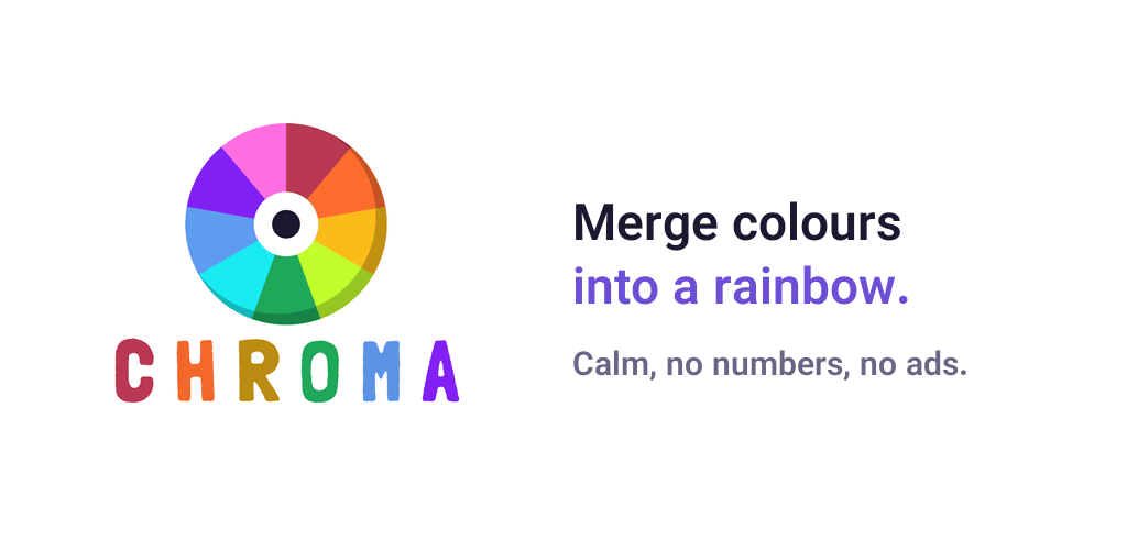 CHROMA — Hyper-Casual Color Puzzle Game UI — artwork